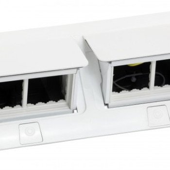 Įleidžiama modulinė dėžutė 2x4 mod. Legrand 654004 (metalinė, balta)