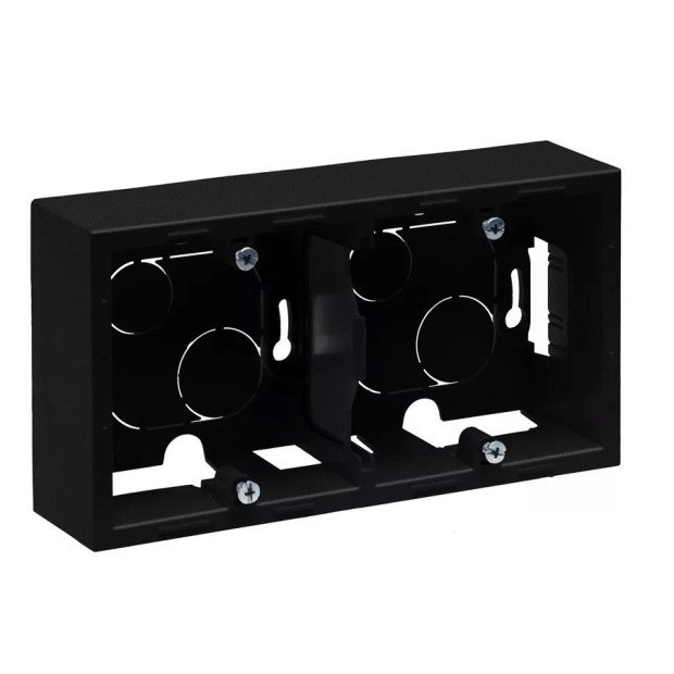 Virštinkinė dėžutė SUNO Legrand 721495 (juoda, 2 mod.) Virštinkinė dėžutė SUNO Legrand 721495 (juoda, 2 mod.)