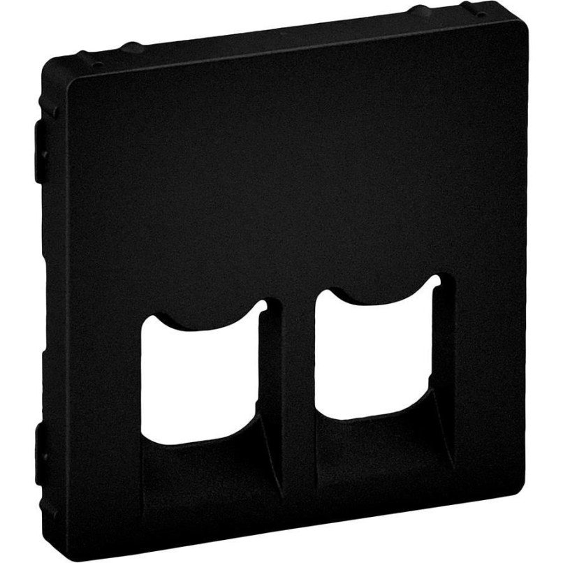 2 x RJ45 apdaila Valena Life Legrand 756422 (juoda) 2 x RJ45 apdaila Valena Life Legrand 756422 (juoda)