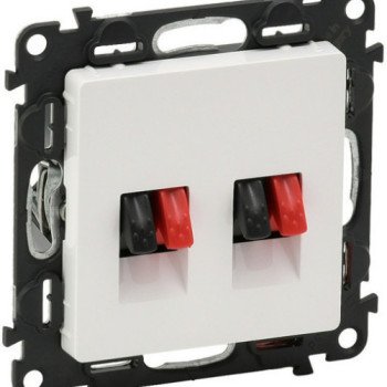 Dvigubas audio lizdas Valena Life Legrand 753178 (baltas)