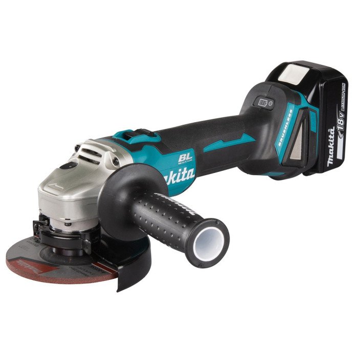 Akumuliatorinis kampinis šlifuoklis 18V Makita DGA506RTJ