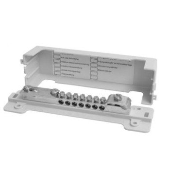 Potencialo išlyginimo šyna Morek 944 (7x25mm2, kabelių pajungimas iki 16mm2, įžeminimas iki 30x3.5mm2) Potencialo išlyginimo šyna Morek 944 (7x25mm2, kabelių pajungimas iki 16mm2, įžeminimas iki 30x3.5mm2)
