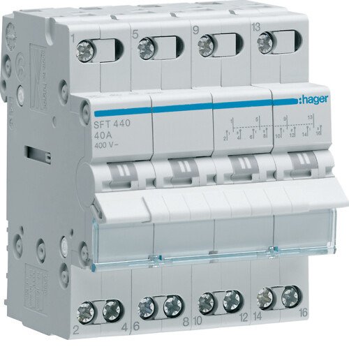 Modulinis perjungėjas Hager SFT440 (4P, 40A, 4 mod)