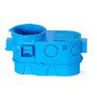 1 vt. dėžutė į gipsą Simet SE2x60 (62mm, mėlyna, behalogenė, IP20)