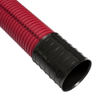 Raudonas gofruotas vamzdis D160 / d135 su viela Pipelife (be halogenų, 750N/5cm, 6m) Raudonas gofruotas vamzdis D160 / d135 su viela Pipelife (be halogenų, 750N/5cm, 6m)