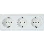 Trivietis virštinkinis kištukinis lizdas su įžeminimu Vilma SL+250 RP16-031 SL+ V (white)