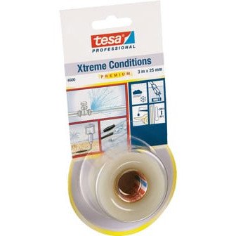 Užsivulkanizuojanti silikoninė juosta TESA XTREME CONDITIONS (colorless) 3m x 25mm 04600-00003-00 Užsivulkanizuojanti silikoninė juosta TESA XTREME CONDITIONS (colorless) 3m x 25mm 04600-00003-00