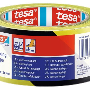 Įspėjamoji juosta grindų žymėjimui TESA  33m x 50mm 60760-00095-15 (geltona)