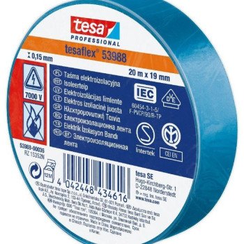 Izoliuojanti juosta TESA (mėlyna) 20m x 19mm 53988-00036-00