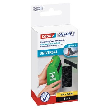 ONOFF plataus profilio lipni juosta TESA 1m x 20mm 55224-00003-01 (juoda)