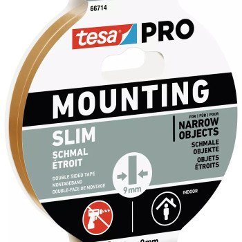 Lipni dvipusė juosta lauko darbams TESA SLIM (2 vnt.) 5m x 9mm 66714-00001-00