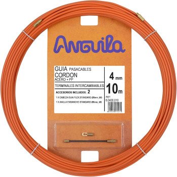 Kabelio pratraukėjas (10m, 4mm, oranžinis, plieninis) Kabelio pratraukėjas (10m, 4mm, oranžinis, plieninis)