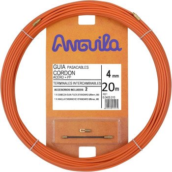 Kabelio pratraukėjas (20m, 4mm, oranžinis, plieninis) Kabelio pratraukėjas (20m, 4mm, oranžinis, plieninis)