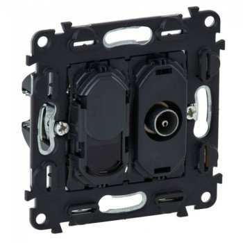 TV lizdo + kompiuterio lizdo RJ45 mechanizmas Valena life Legrand 753055 TV lizdo + kompiuterio lizdo RJ45 mechanizmas Valena life Legrand 753055