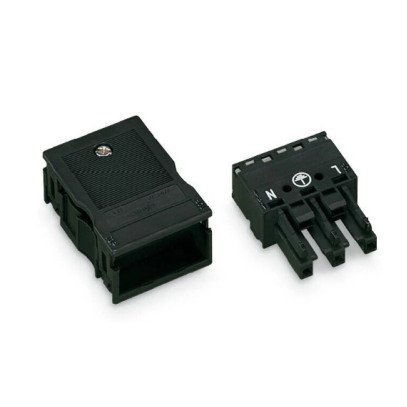 Lizdas su korpusu Wago 770-103 (juoda) Lizdas su korpusu Wago 770-103 (juoda)
