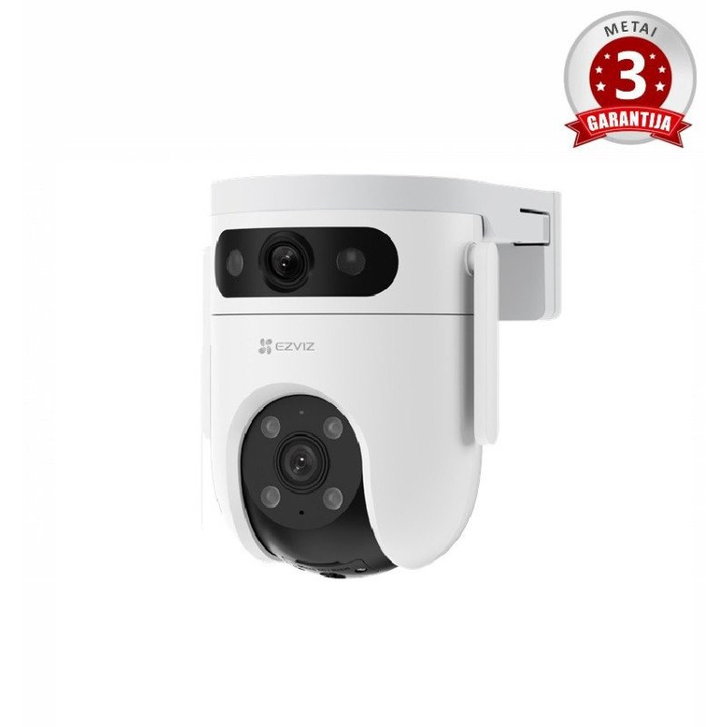 EZVIZ CS-H9C lauko valdoma ir kryptinė kamera (5 MP + 5 MP, dviejų lęšių, 4G)