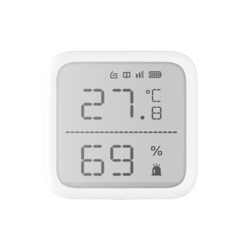 Hikvision temperatūros ir drėgmės matuoklis DS-PDTPH-E-WE AX PRO Hikvision temperatūros ir drėgmės matuoklis DS-PDTPH-E-WE AX PRO