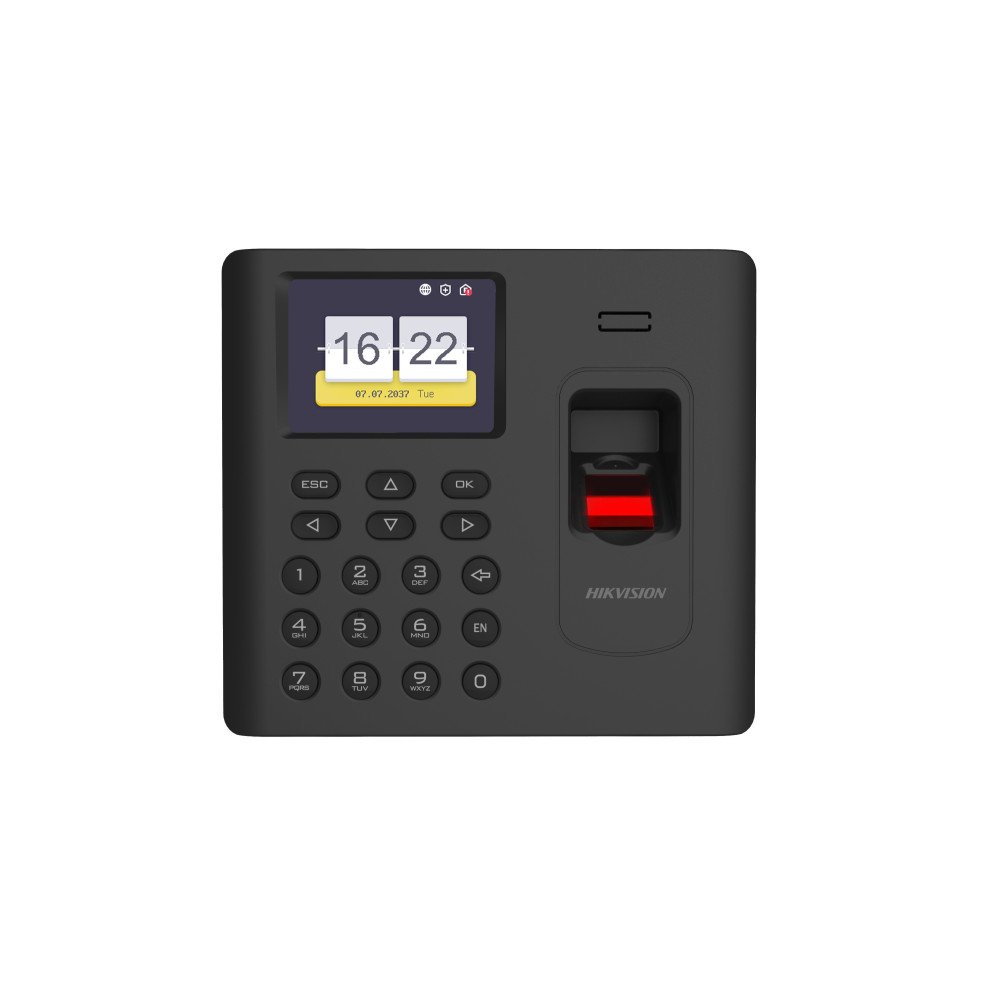 Pirštų atspaudų ir praėjimo kontrolės terminalas Hikvision DS-K1201AMF