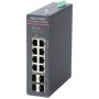 Hikvision 12 prievadų 8 PoE pramoninis valdomas komutatorius DS-3T1512HP-SI-8P4F