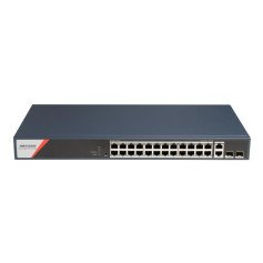 26 prievadų, 24 PoE prievadų komutatorius Hikvision DS-3E1528HP-SI-24P2T2F