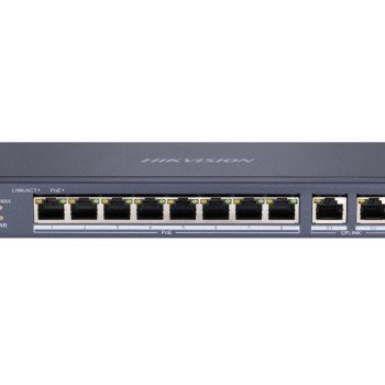 Hikvision 10 prievadų 8 PoE prievadų komutatorius DS-3E0310P-E/M