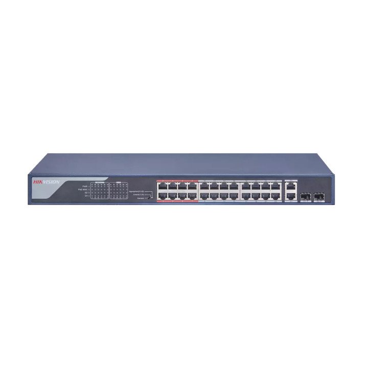 Hikvision 26 prievadų 24 PoE komutatorius DS-3E0326P-E(C) Hikvision 26 prievadų 24 PoE komutatorius DS-3E0326P-E(C)