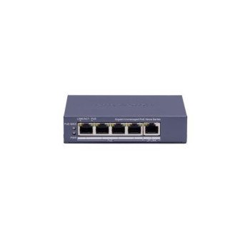 5 prievadų, 4 PoE prievadų komutatorius Hik-vision DS-3E0505P-E/M(B)