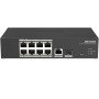 Hikvision 10 prievadų 8 PoE prievadų komutatorius DS-3T1310P-SI/HS
