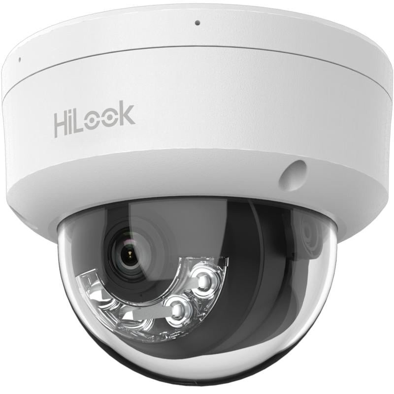 HiLook dome IPC-D140HA-LU F2.8 (balta, 4 MP, 30 m. IR, 30 m. LED, Hybrid Light) HiLook dome IPC-D140HA-LU F2.8 (balta, 4 MP, 30 m. IR, 30 m. LED, Hybrid Light)