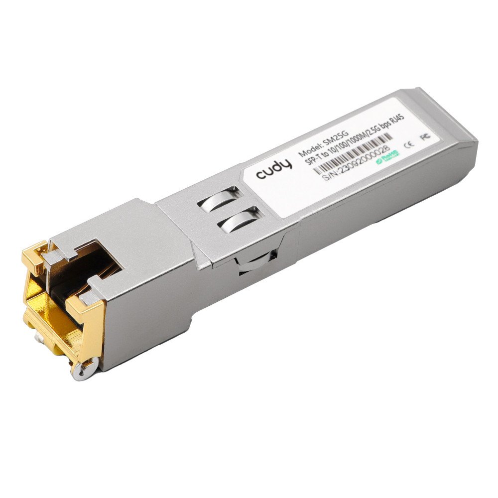 Optinis integruojamas keitiklis Cudy SFP++ SM25G (SFP+ lizdas į 2.5GbE RJ45)