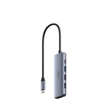 Adapteris CUDY UH405 (USB-C į 3x USB-A, 1x USB-C, 1x HDMI) Adapteris CUDY UH405 (USB-C į 3x USB-A, 1x USB-C, 1x HDMI)
