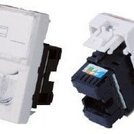 Lizdas RJ45 UTP keystone tipo montuojamas į apdaila Cat 5e 45x22,5mm
