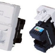 Lizdas RJ45 UTP keystone tipo montuojamas į apdaila Cat 6e 45x22,5mm