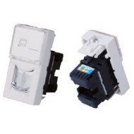 Lizdas RJ45 UTP keystone tipo montuojamas į apdaila Cat 6e 45x22,5mm Lizdas RJ45 UTP keystone tipo montuojamas į apdaila Cat 6e 45x22,5mm