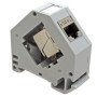 Kampinis adapteris RJ45 keystone lizdui (montuojamas ant DIN bėgelio)