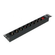 Maitinimo panelė 19'' spintai LK-BL-G10G08S (8x240V Schuko, su jungikliu, 1.8m, aliuminis korpusas) Maitinimo panelė 19'' spintai LK-BL-G10G08S (8x240V Schuko, su jungikliu, 1.8m, aliuminis korpusas)