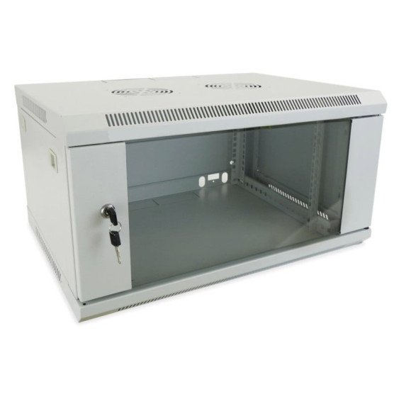 Komutacinė spinta 19'' pakabinama 12U 600x450x635mm (pilka, surinkta, IP20) AWM2-6412 Komutacinė spinta 19'' pakabinama 12U 600x450x635mm (pilka, surinkta, IP20) AWM2-6412