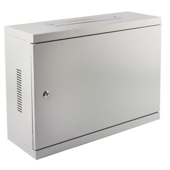 Komutacinė spinta 19'' pakabinama 3U 540x400x180 (balta, metalo durys)