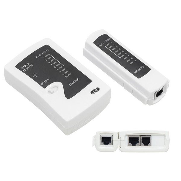 Tinklo testeris LK-468A (RJ45/RJ11/RJ12, poravimo tikrinimui, be baterijos)