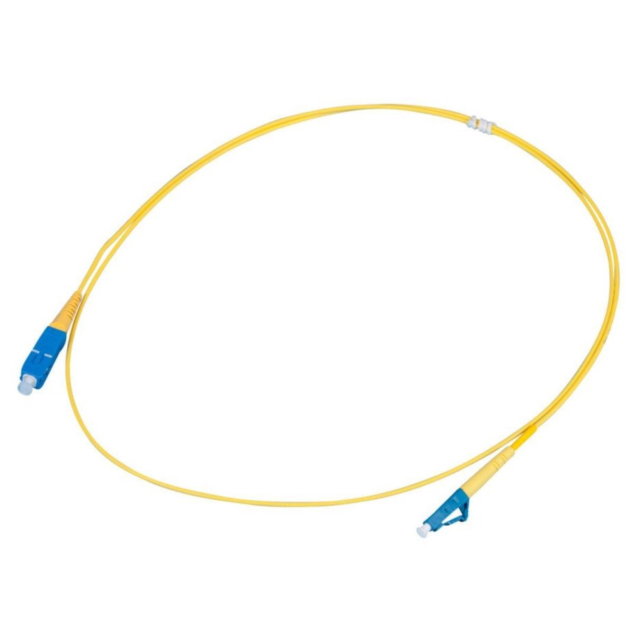Optinis laidas SC/UPC–LC/UPC SM simplex (G657A, 3 mm, LSZH, 1 m)