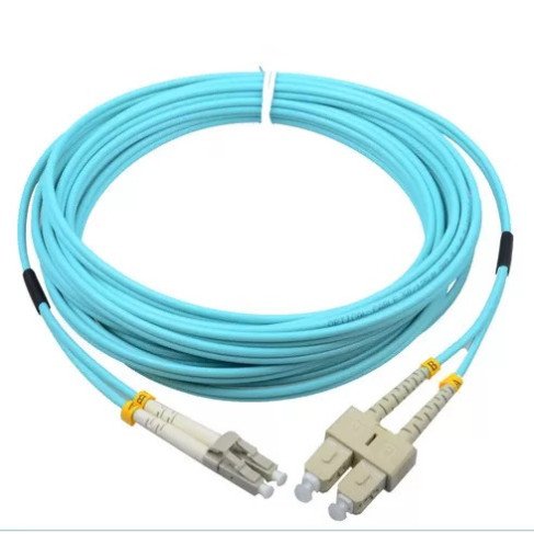 Optinis jungiamasis laidas LC/UPC-SC/UPC (SM 9/125, OM2, LSZH, dplx, 3m)