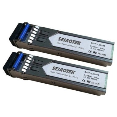 Integruojamas keitiklis SFP BiDi GSFP-LX40/15 (1.25Gbps, Single-mode, TX155nm, LC, 40km)