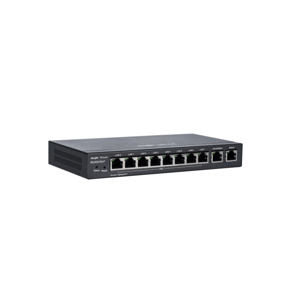 10 prievadų maršrutizatorius Ruijie Reyee RG-EG210G-P-V3 (Gateway) 10 prievadų maršrutizatorius Ruijie Reyee RG-EG210G-P-V3 (Gateway)