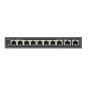 10 prievadų komutatorius Ruijie Reyee RG-ES110D-P (Nevaldomas, 8 x PoE+)