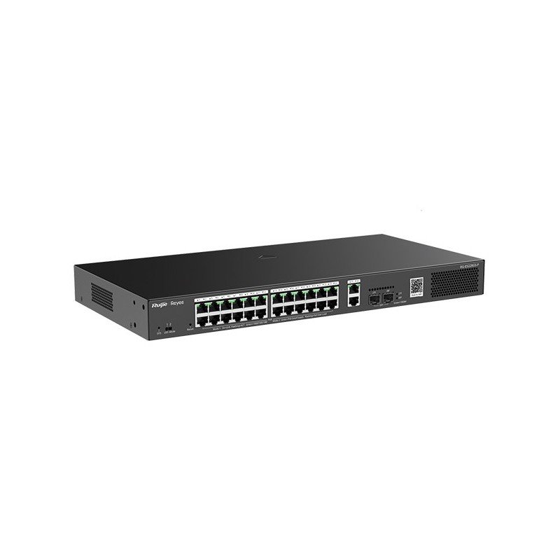 28 prievadų komutatorius Ruijie Reyee RG-ES228GS-P (Valdomas, 24 x PoE+) 28 prievadų komutatorius Ruijie Reyee RG-ES228GS-P (Valdomas, 24 x PoE+)