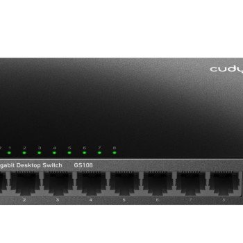 8 prievadų komutatorius CUDY GS108 (Nevaldomas)