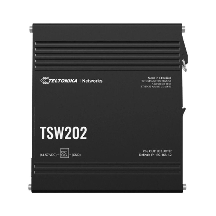 8 prievadų pramoninis komutatorius TELTONIKA TSW202000000 (PoE) 8 prievadų pramoninis komutatorius TELTONIKA TSW202000000 (PoE)