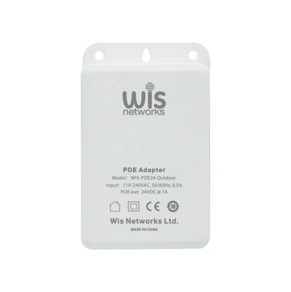1 PoE prievado komutatorius WISNET WIS-POE24-Outdoor 1 PoE prievado komutatorius WISNET WIS-POE24-Outdoor