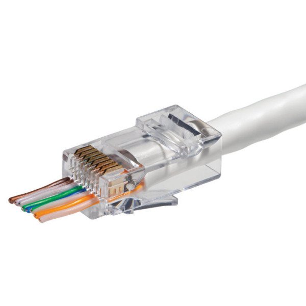 RJ45 kištukas (perkišamas, UTP, CAT5e) RJ45 kištukas (perkišamas, UTP, CAT5e)