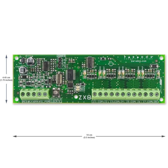 PARADOX zonų išplėtimo plokštė ZX8